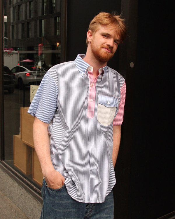 Engineered Garments Popover Shirt Multi Stripe Cheap