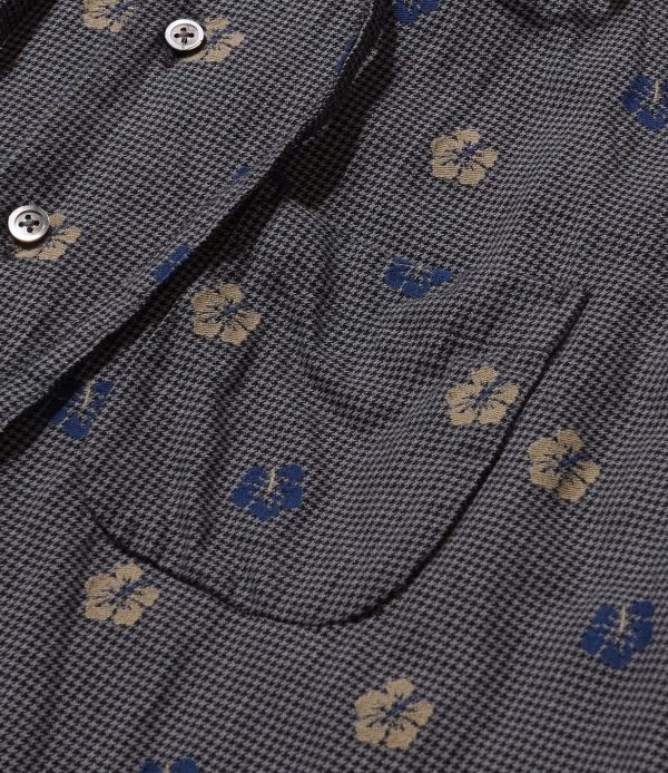 Engineered Garments Rounded Collar Floral Gingham Shirt Discount