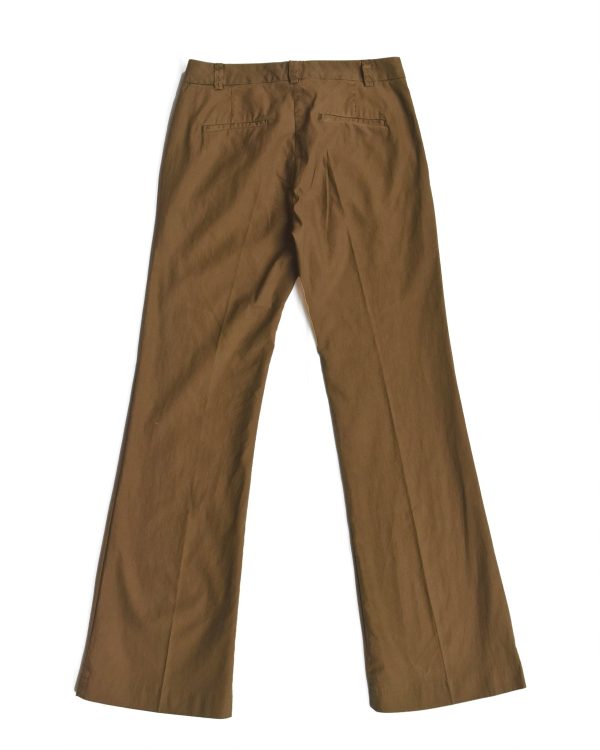 Hannes Roether Brown Pleated Flair Trouser Online Sale