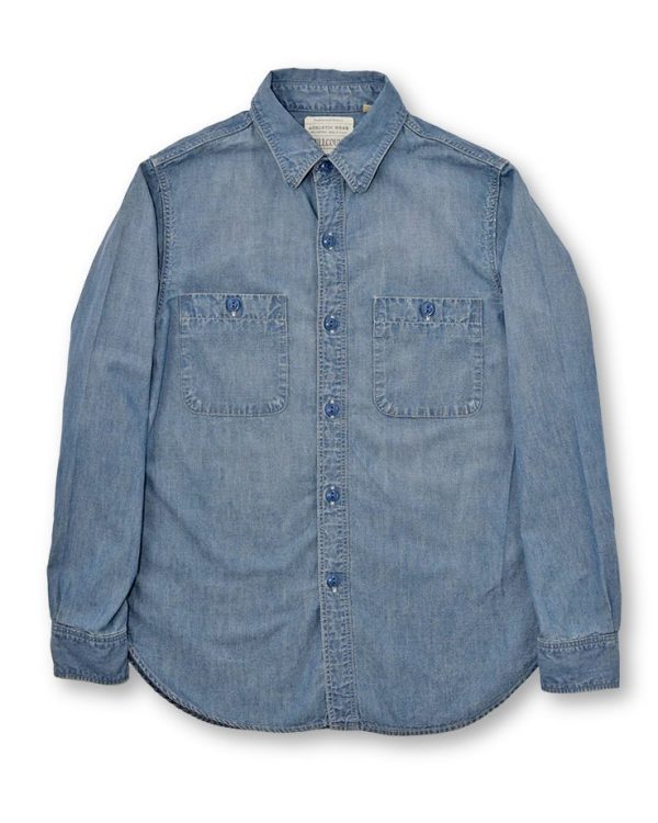 Fullcount Faded Chambray Work shirt For Discount