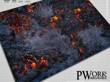 PWORK Wargames - Volkano - Wargames Terrain Mat Cheap