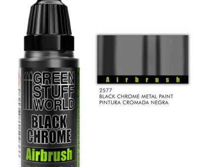 GREEN STUFF WORLD Black Chrome Paint - Airbrush 17ml Discount