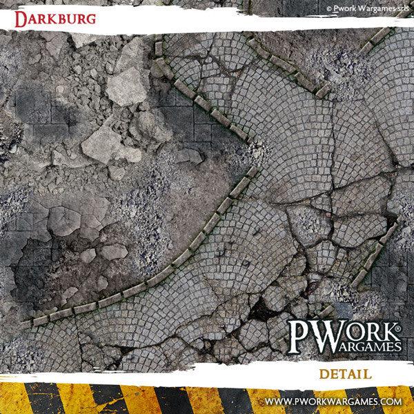 PWORK Wargames - Darkburg - Wargames Terrain Mat - Pre-Order Hot on Sale