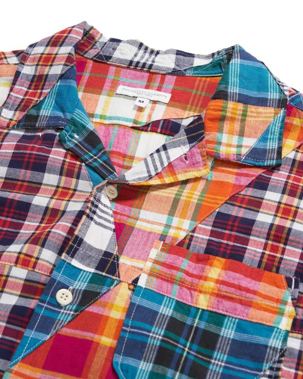 Engineered Garments Multi Patchwork Plaid Camp Shirt Sale