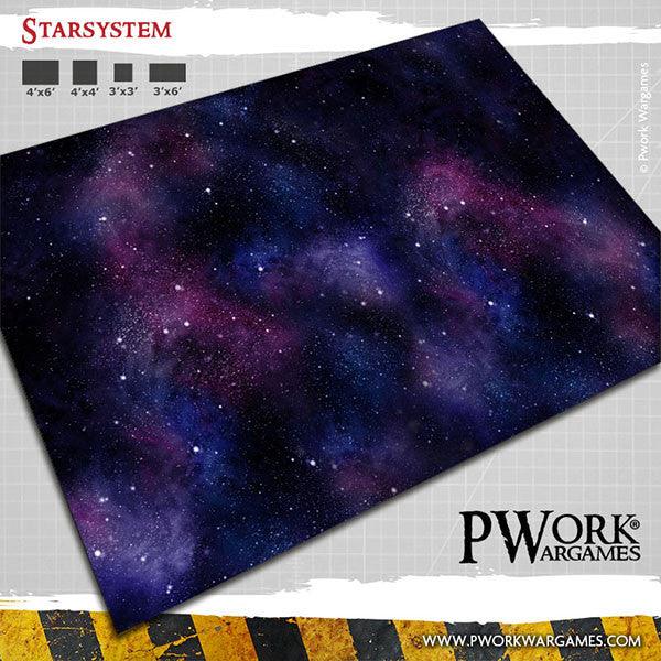 PWORK Wargames - Star System - Wargames Terrain Mat Cheap