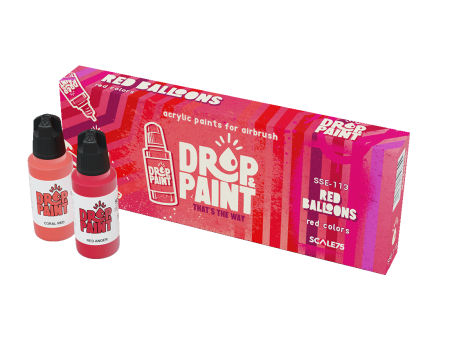 Scale 75 - Drop and Paints - Red Balloons Paint Set Discount