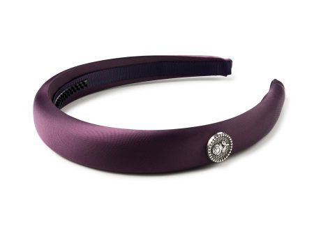 Halo Luxe Rosa Vintage Satin Headband - Plum Supply