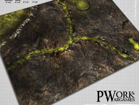 PWORK Wargames - Lifeless Land - Wargames Terrain Mat on Sale