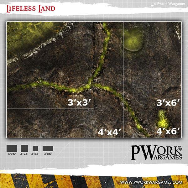 PWORK Wargames - Lifeless Land - Wargames Terrain Mat - Pre-Order Cheap