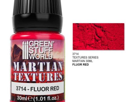 GREEN STUFF WORLD Textured Paint - Martian - Fluor Red 30ml For Cheap