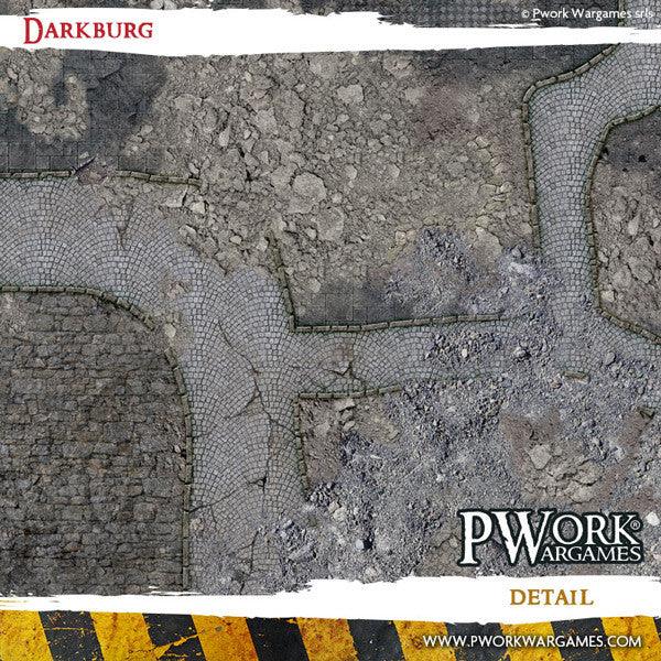 PWORK Wargames - Darkburg - Wargames Terrain Mat - Pre-Order Hot on Sale