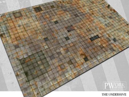 PWORK Wargames - The Underhive - Wargames Terrain Mat on Sale