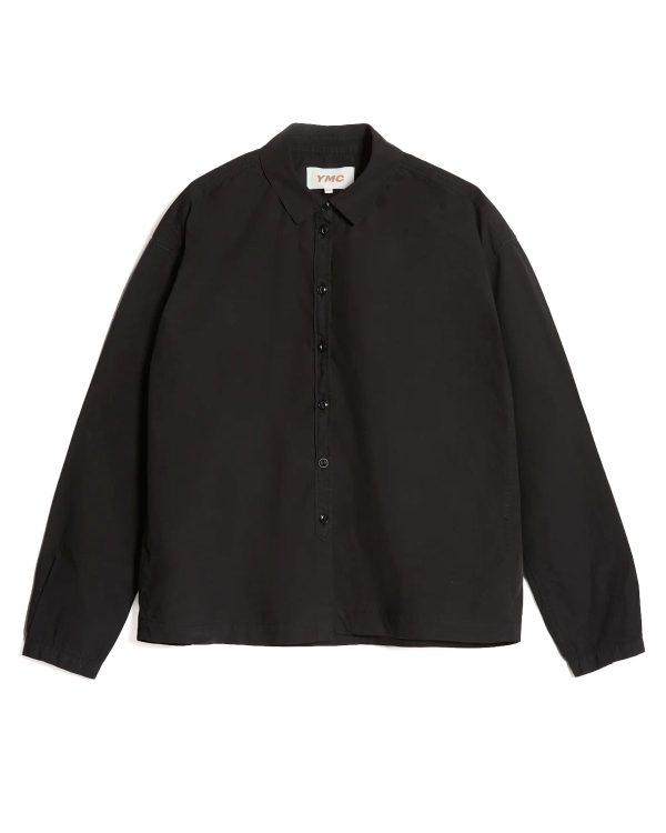 YMC Earth Marianne Shirt Black Poplin on Sale