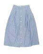 Engineered Garments Blue Chambray Tuck Skirt For Cheap