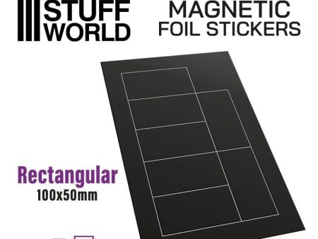 GREEN STUFF WORLD Rectangular Magnetic Sheet Self-Adhesive - 100x50mm For Cheap