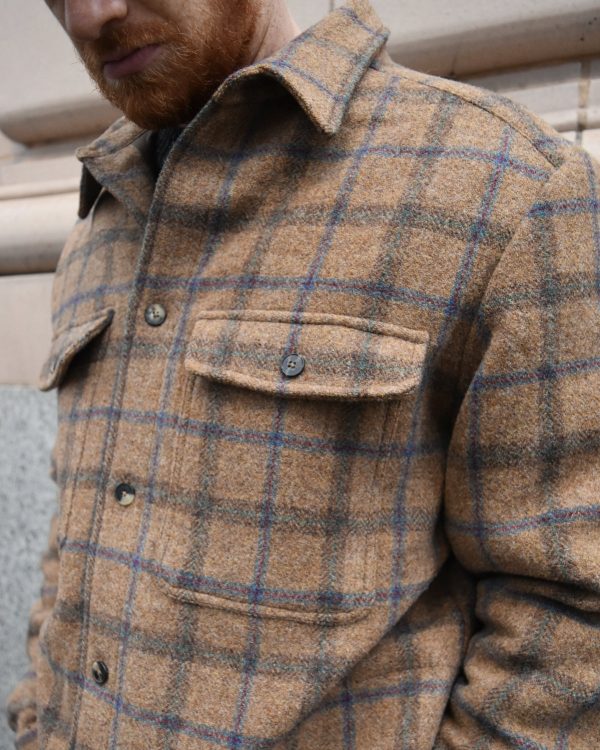 De Bonne Facture Brushed Italian Wool Overshirt Sale