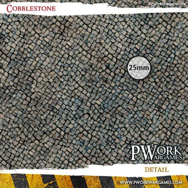 PWORK Wargames - Cobblestone - Wargames Terrain Mat For Discount