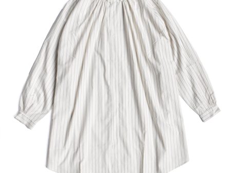 Hul le Kes Cream Blue Cotton Stripe Kahlo Tunic Discount