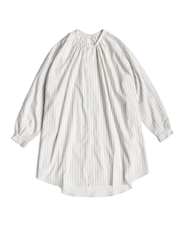 Hul le Kes Cream Blue Cotton Stripe Kahlo Tunic Discount