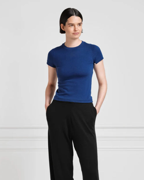 Extreme Cashmere n°292 America T-shirt in Saffire Cheap