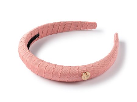 Halo Luxe Ava Scalloped Headband - Solid CoralHalo Luxe Ava Scalloped Headband - Solid Coral on Sale