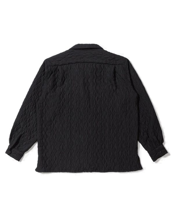 Engineered Garments Black Geo Quilt Classic Shirt Online now