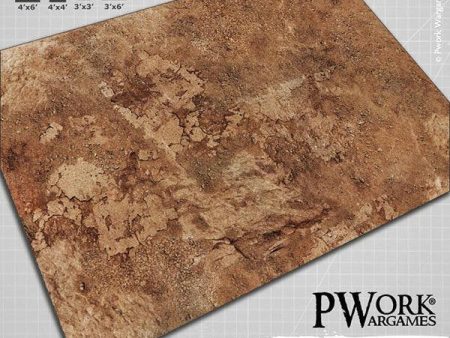 PWORK Wargames - Badlands - Wargames Terrain Mat - Pre-Order For Cheap