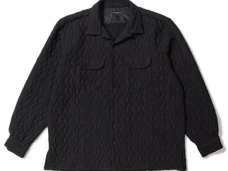 Engineered Garments Black Geo Quilt Classic Shirt Online now