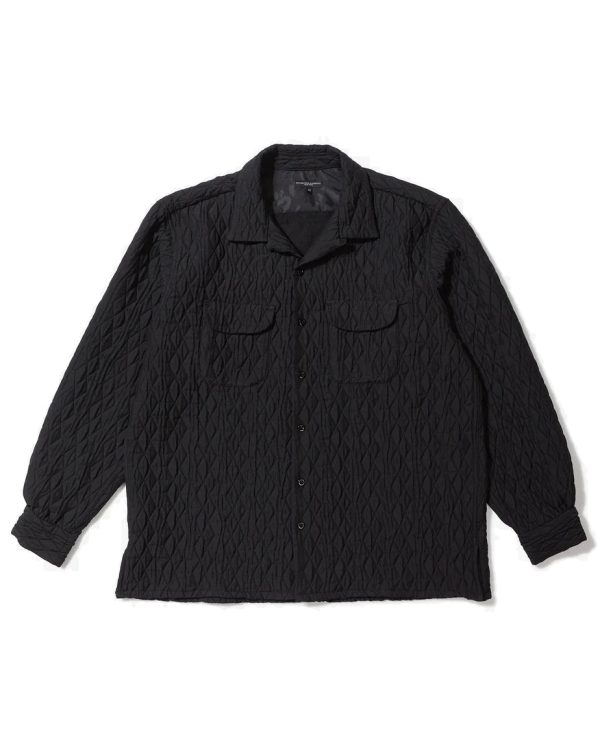 Engineered Garments Black Geo Quilt Classic Shirt Online now