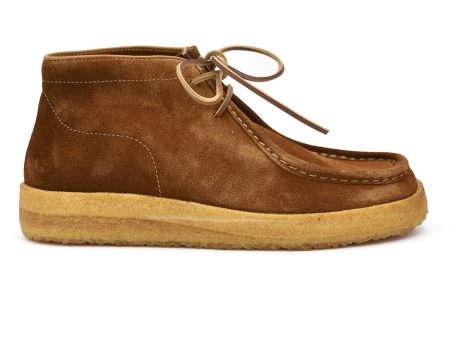 Astorflex Caramel Brown Rampiflex Suede Wallabee Boot Fashion