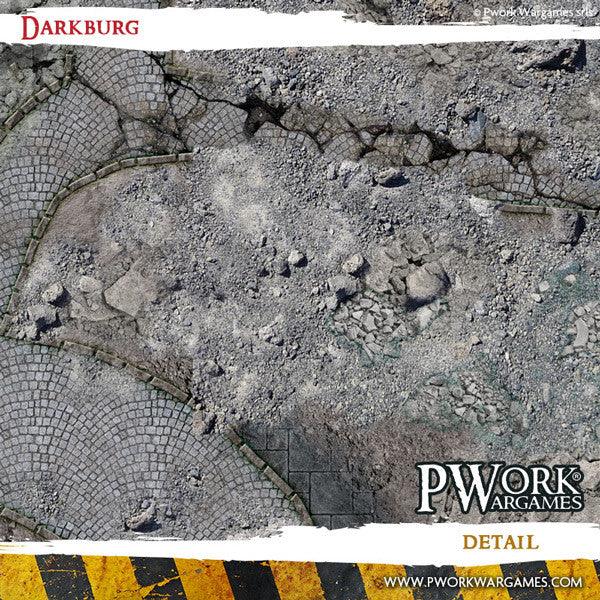 PWORK Wargames - Darkburg - Wargames Terrain Mat - Pre-Order Hot on Sale