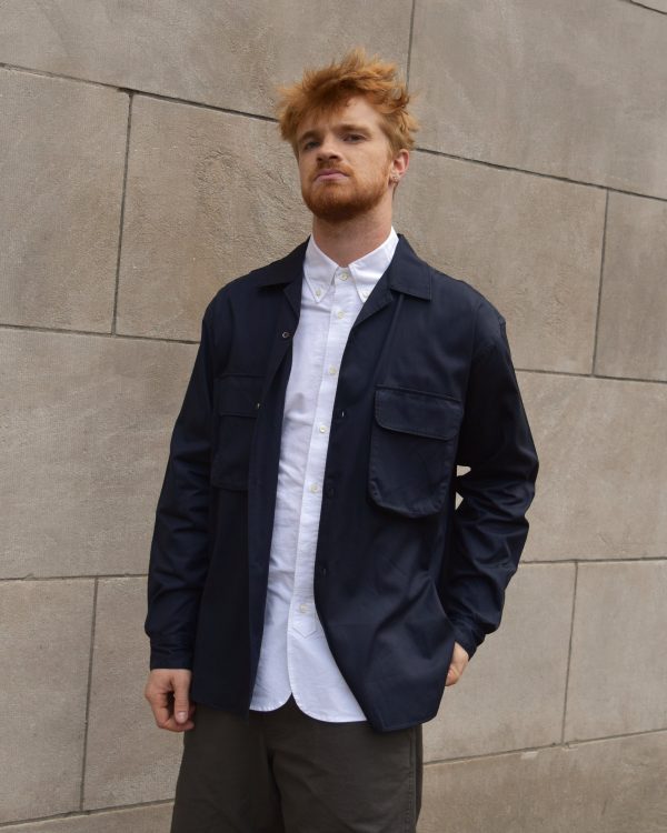 Eastlogue Dark Navy Comfy Wide Shirt Online now