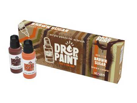 Scale 75 - Drop and Paints - Sugar Brown Paint Set For Discount