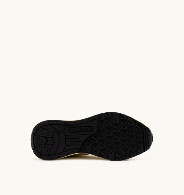 Autry Reelwind Low Sneakers in Buttercup Nylon and Suede Online Hot Sale