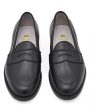 Alden Black Calf Flex Welt Penny Loafer For Discount