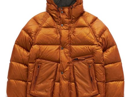 Eastlogue Orange Airborne Down Puffer Jacket For Discount