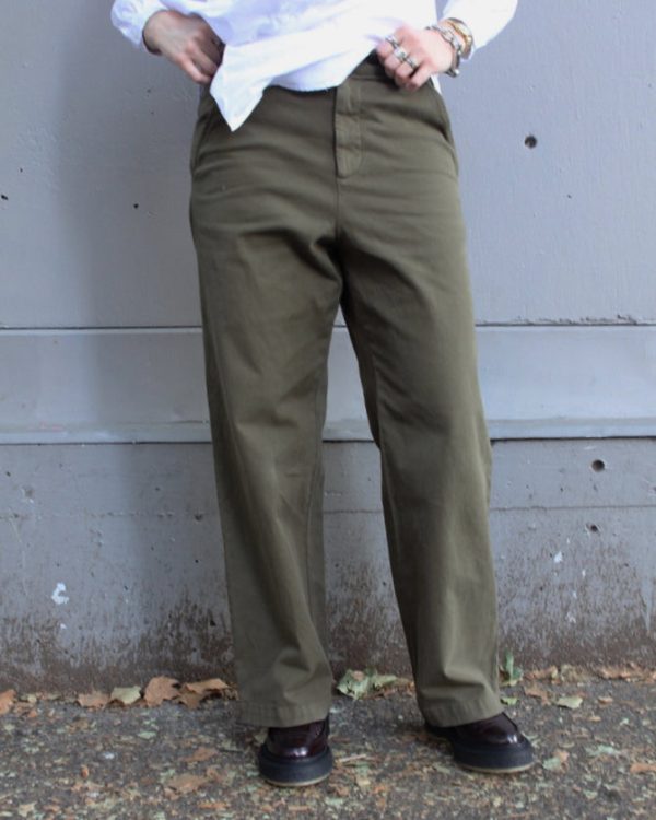 Barena Ida Olive Trousers Online Hot Sale