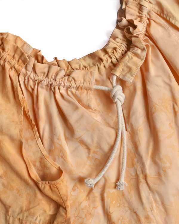 Hul le Kes Rust Dyed Cotton Appel Top Online now