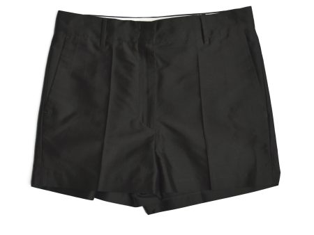 Barena Venezia Pleated Cotton Shorts Black For Sale