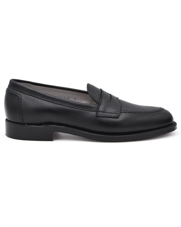 Alden Black Calf Flex Welt Penny Loafer For Discount