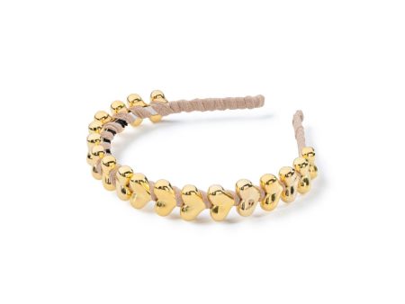 Halo Luxe Amour Heart Headband - Gold Online Sale