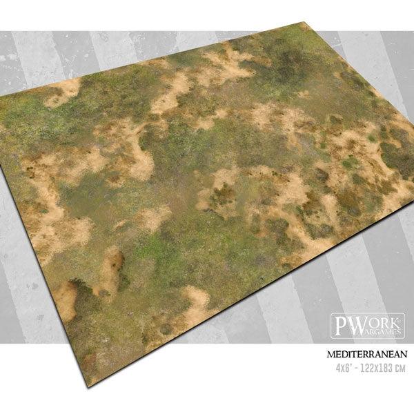 PWORK Wargames - Mediterranean - Wargame Mat For Discount