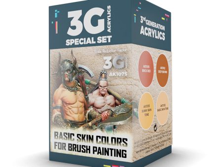 Ak Interactive - 3 Gen Acrylics - Wargame Color Set. Basic Skin Colors Fashion