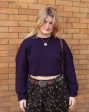 Barena Purple Cropped Sweater For Sale