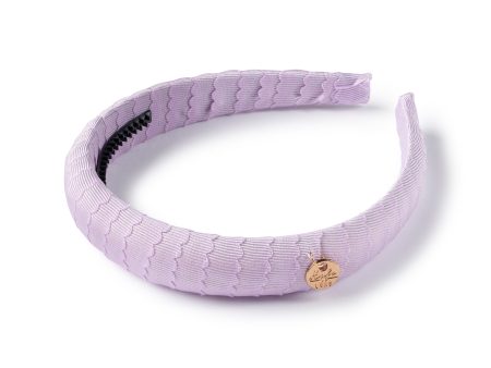 Halo Luxe Ava Scalloped Headband - Solid Lavender Cheap