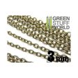 GREEN STUFF WORLD Hobby Chain 3mm - Bronze For Cheap