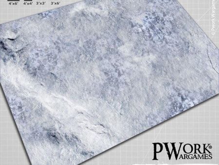 PWORK Wargames - Frosty Plain - Wargames Terrain Mat - Pre-Order For Cheap