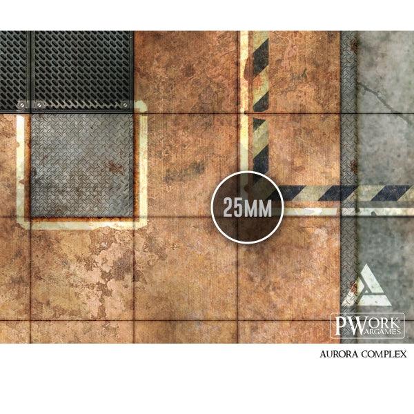 PWORK Wargames - Aurora Complex - Wargames Terrain Mat For Discount