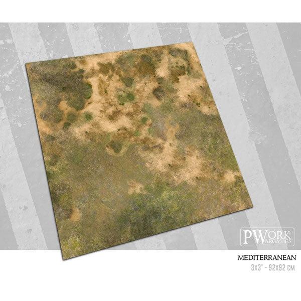 PWORK Wargames - Mediterranean - Wargame Mat For Discount