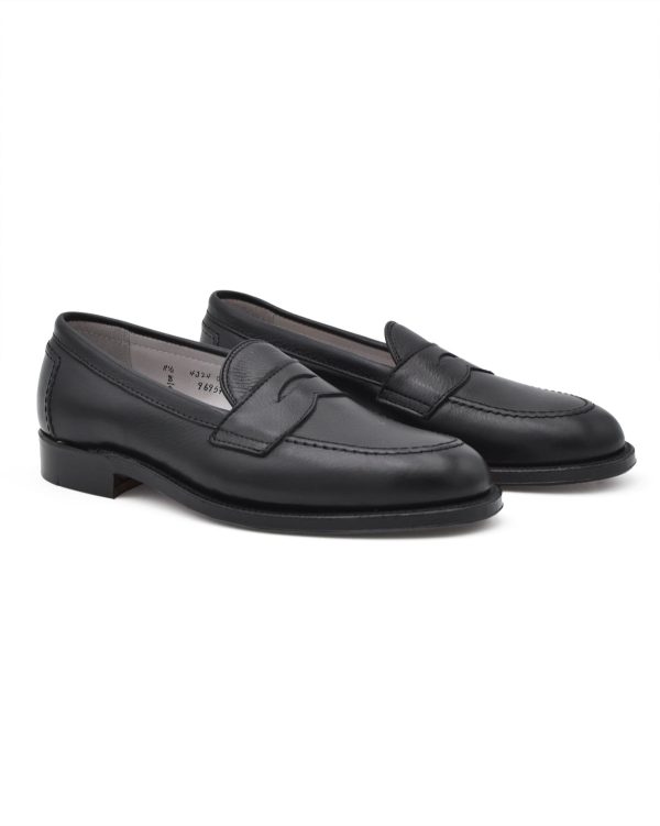 Alden Black Calf Flex Welt Penny Loafer For Discount